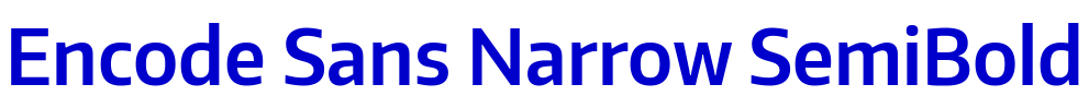 Encode Sans Narrow SemiBold लिपि